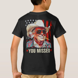 Camiseta Western Trump Cowboy Que Perdeste O Trump 2024 Kid