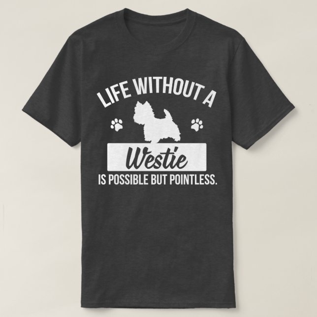 Camiseta Westie 1 (Frente do Design)