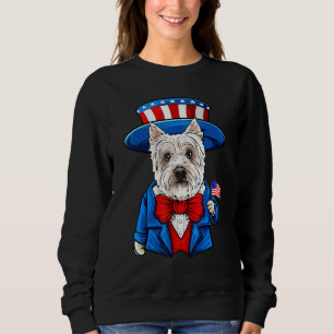 Camiseta Westie 4 de Julho West Highland Terrier