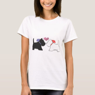 Camiseta Westie bonito persegue a arte