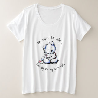 Camiseta Westie Comeu Meu Relógio De Alarme