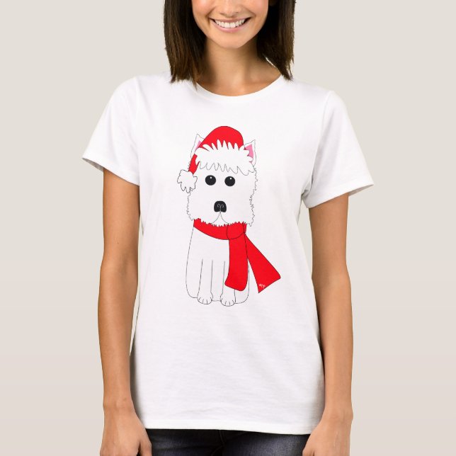 Camiseta Westie de inverno (Frente)
