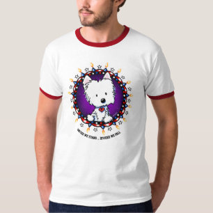 Camiseta Westie do Dia da Independência dos EUA
