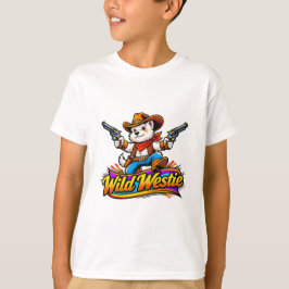 Camiseta Westie Dog Cowboy Boys (Design Original)