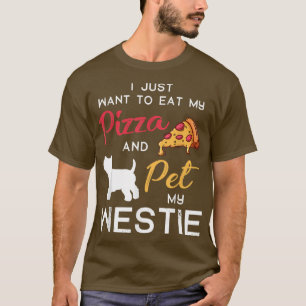 Camiseta Westie Dog Pizza Proprietário do Natal Birthday Gi
