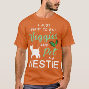 Camiseta Westie Funny Vegan Dog Proprietário do Lago Xmas B