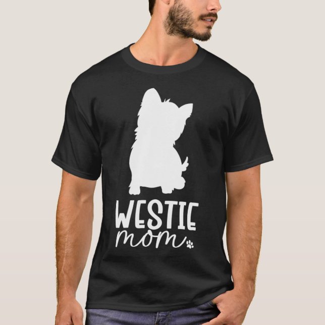 Camiseta Westie Mãe (Frente)