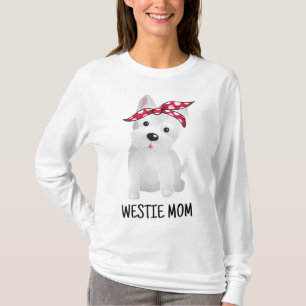 Camiseta Westie Mãe West Highland White Terrier Dog Lovers