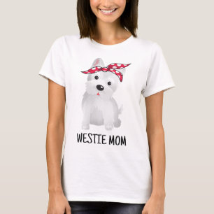 Camiseta Westie Mãe West Highland White Terrier Dog Lovers