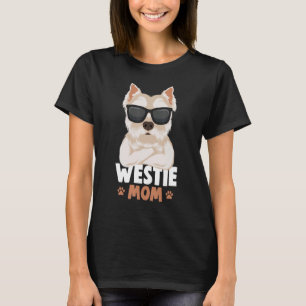 Camiseta Westie Mãe West Highland White Terrier Dog Mama Wo
