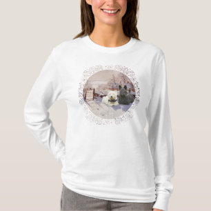 Camiseta Westie & Scottie Magia de Inverno