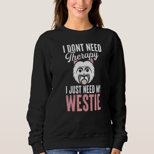 Camiseta Westie Therapy West Highland White Terrier Owner D (Frente)
