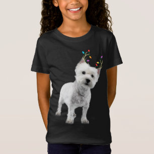 Camiseta Westie West Highland Terrier Reindeer Christmas Do