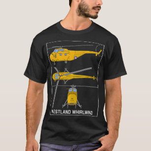 Camiseta Westland Whirlwind British Yellow Helicopter Diagn