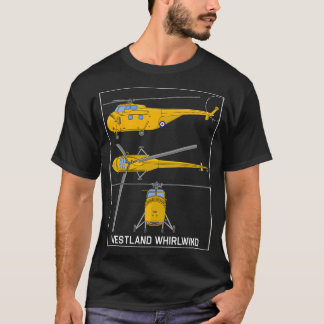 Camiseta Westland Whirlwind British Yellow Helicopter Diagn