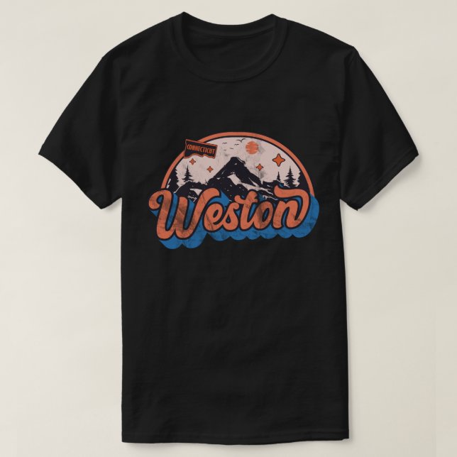 Camiseta Weston, Connecticut (Frente do Design)