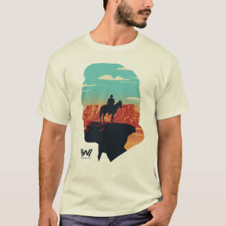 Camiseta Westworld | Ford Silhouette Of Man in Black