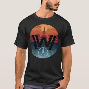 Camiseta Westworld Logotipo da Igreja Escalante