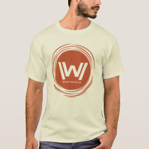 Camiseta Westworld Logotipo Sun Estilizado