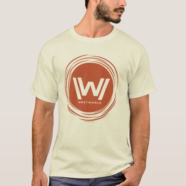 Camiseta Westworld | Logotipo Sun Estilizado (Frente)