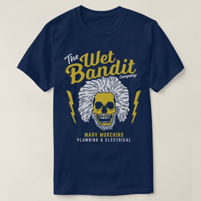 Camiseta Wet Bandit Company Marv Murchins Plumbing (Frente do Design)