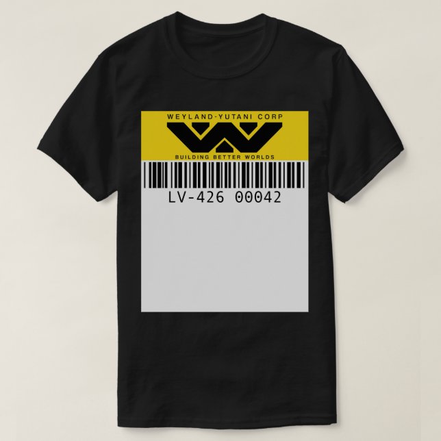 Camiseta Weyland Yutani Asset tag TShirt (Frente do Design)