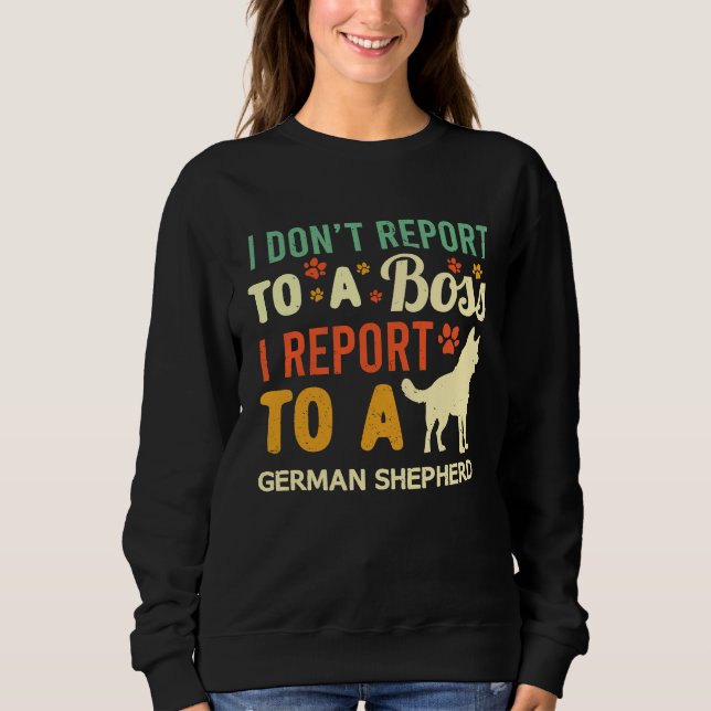 Camiseta WFH German Shepherd Boss Coworker Work From Home D (Frente)