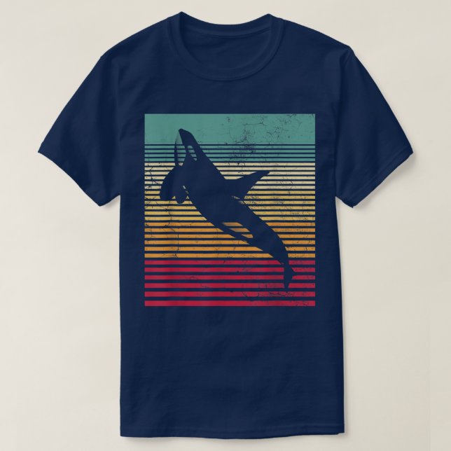 Camiseta Whale Orca Estilo Retro Men Novelage F (Frente do Design)