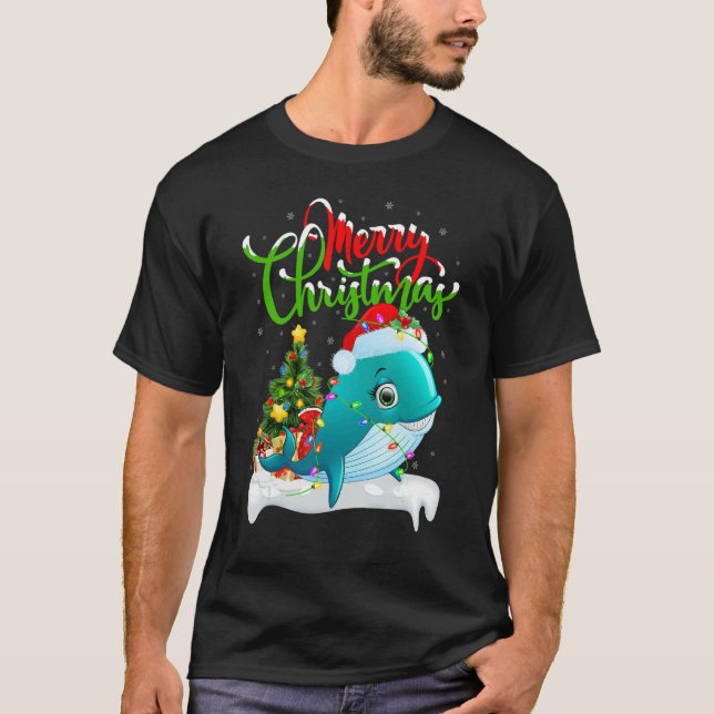 Camiseta Whale Shark   Xmas Decorations Whale Shark Christm (Frente)