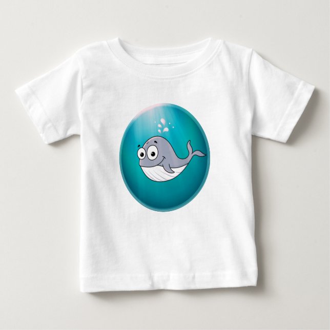 Camiseta Whale, Sperm Whale, Underwater (Frente)