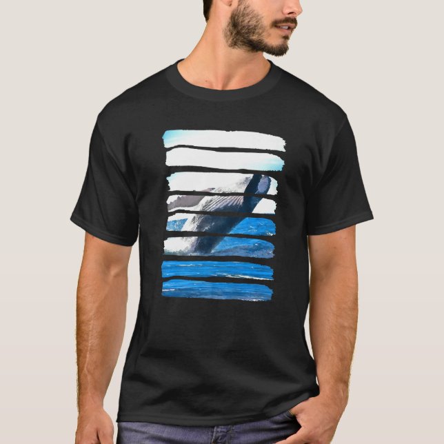 Camiseta Whale Underwater Ocean Sea Nature Animal Leisure F (Frente)