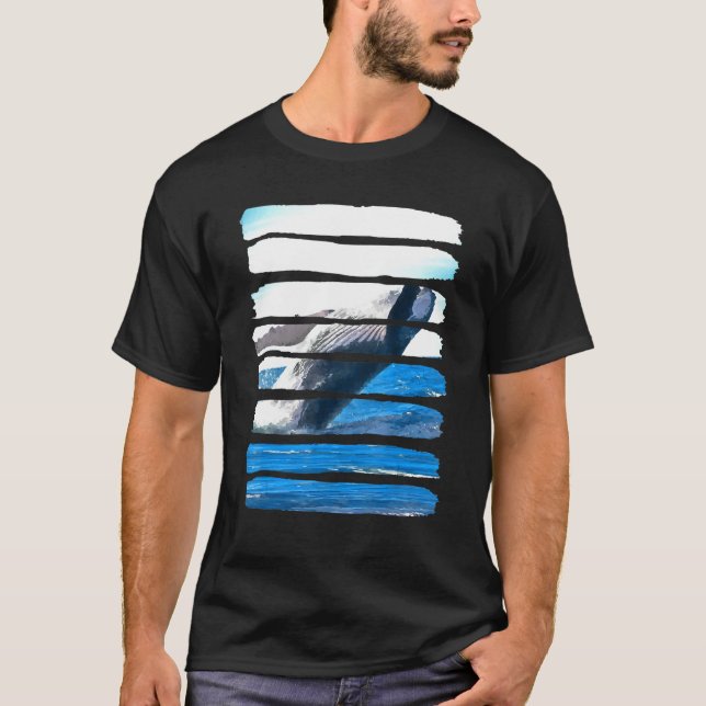 Camiseta Whale Underwater Ocean Sea Nature Animal Leisure F (Frente)