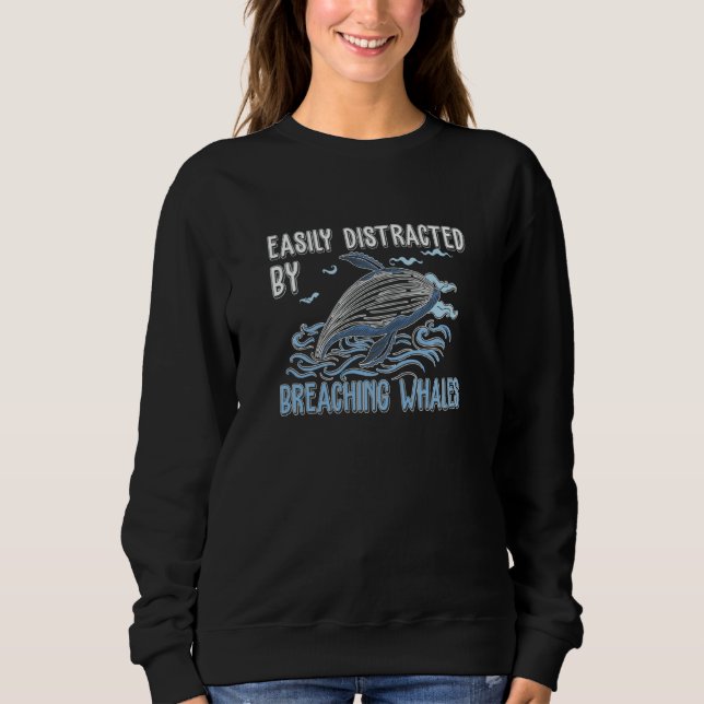 Camiseta Whale Watching Distracted By Breaching Marine Mamm (Frente)