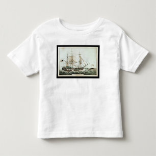 Camiseta Whaler americano, gravado pelo Currier de