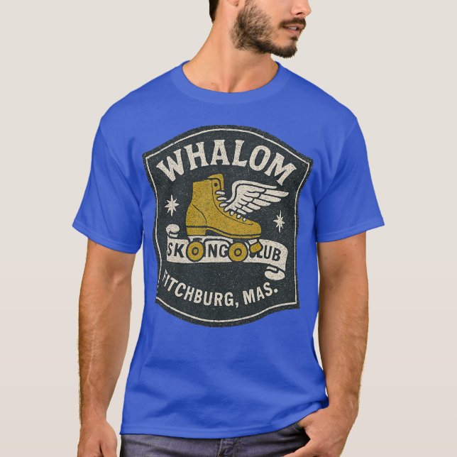 Camiseta Whalom Skating Club Fitchburg, MÃES (Frente)
