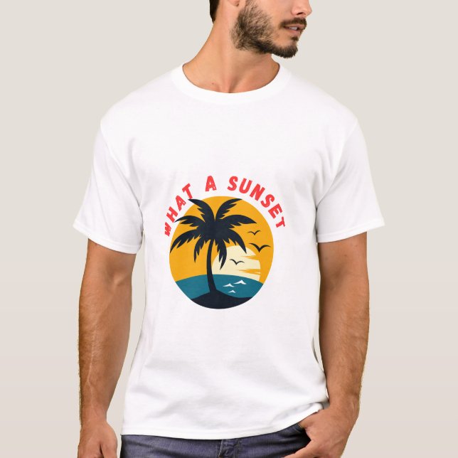 Camiseta what a sunset  (Frente)
