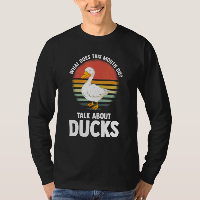 Camiseta what does this mouth do talk ducks ducks Duck (Frente)