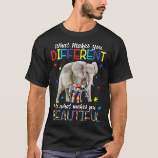 Camiseta What Makes You Different Elephant Mom Autism Child