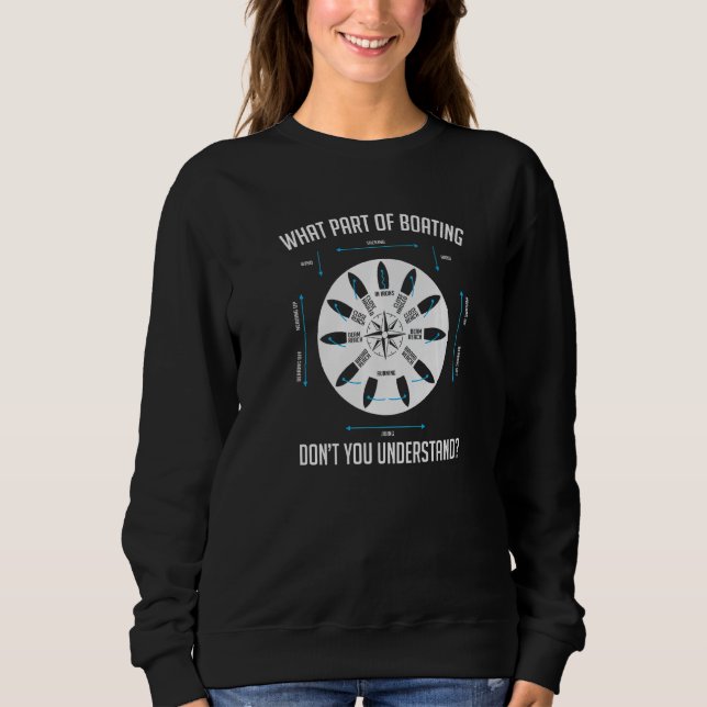 Camiseta What Part Of Boating Don't You Understand Sailing  (Frente)