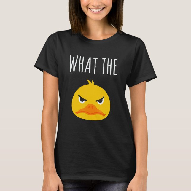 Camiseta What The Duck Duck Morning Grouch Coffee Rubber Du (Frente)