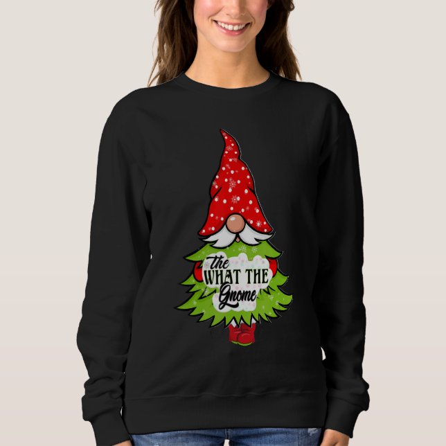 Camiseta What The Gnome Buffalo Plaid Matching Christmas Pa (Frente)