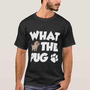 Camiseta What The Pug Meninos Homens Amante Engraç