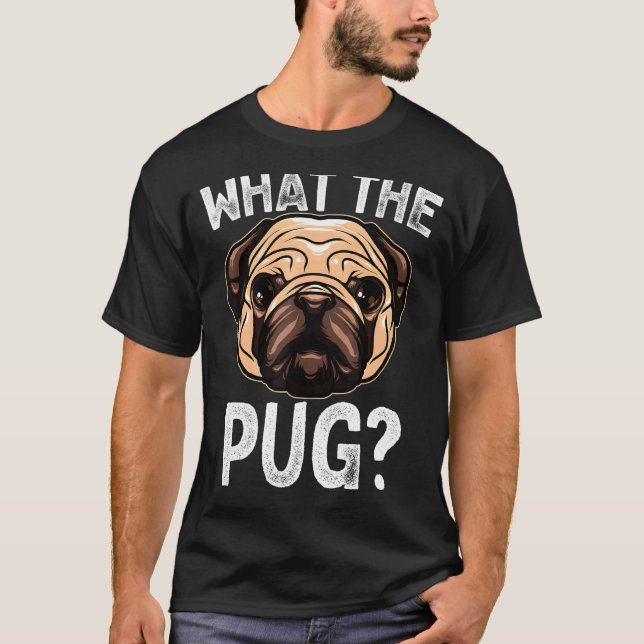 Camiseta What The Pug Para Meninos Meninas Present (Frente)