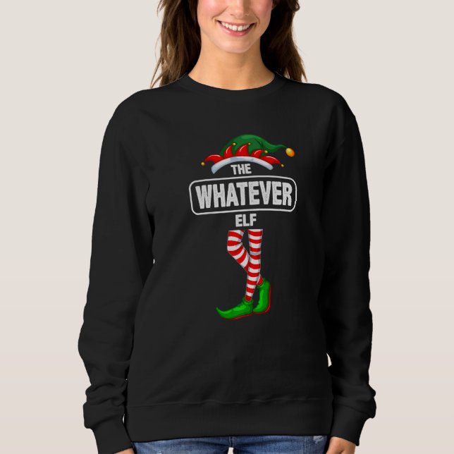 Camiseta Whatever Elf Matching  Family Christmas (Frente)