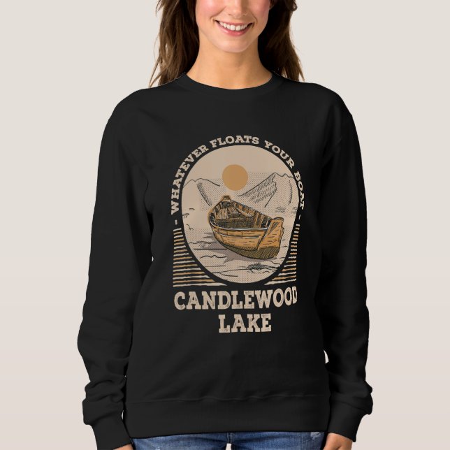 Camiseta Whatever Floats Your Boat Candlewood Lake Motivati (Frente)