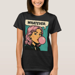 Camiseta “Whatever” Retro Quadrinho