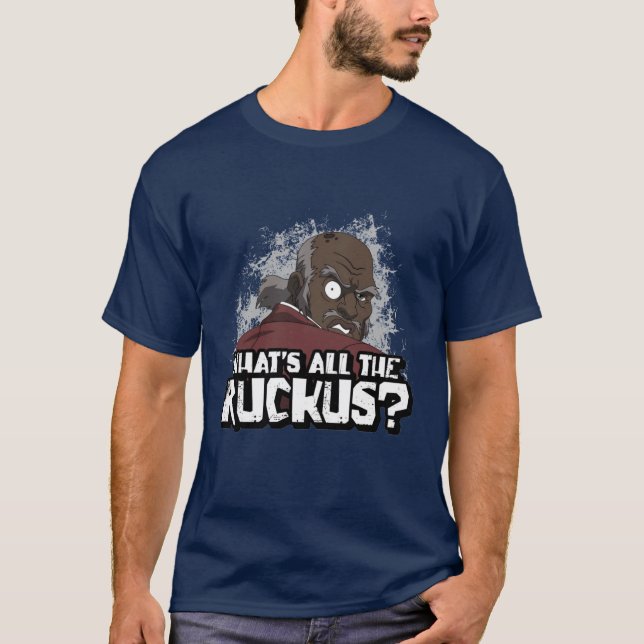 Camiseta Whats all the Ruckus quotehe Freeman fromhe boondo (Frente)