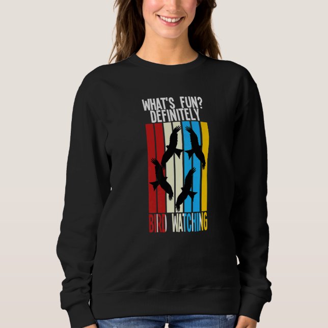 Camiseta what's fun definitely bird watching birds Birding  (Frente)