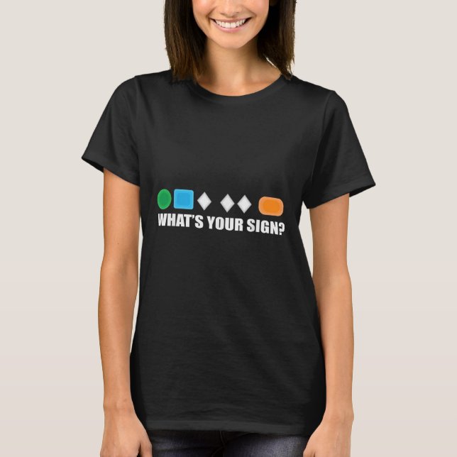 Camiseta Whats Your Sign Skiing Difficulty Ski Skier  (Frente)