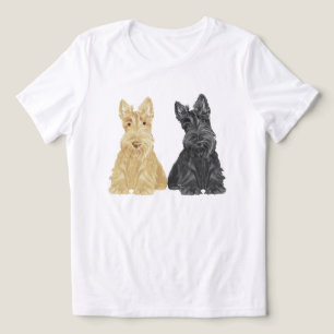 Camiseta Wheaten e Black Scottish Terriers
